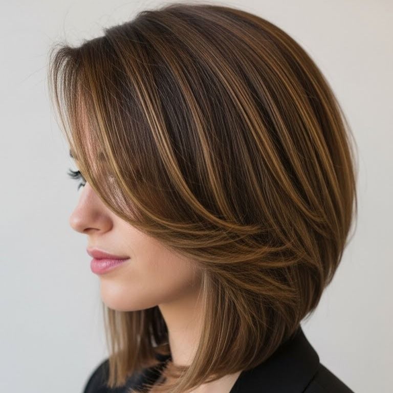Angled Layered Cut