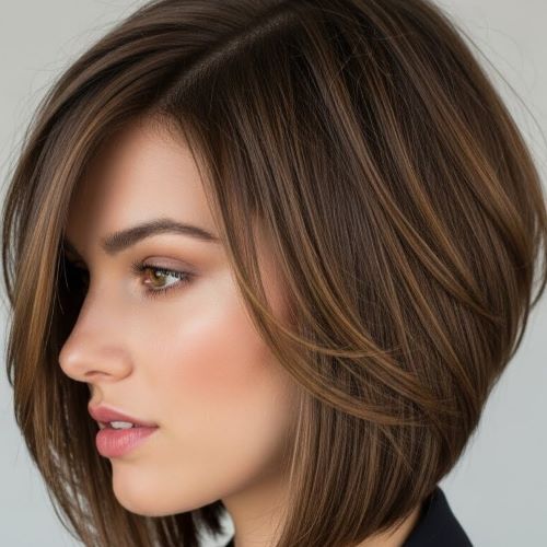 Angled Lob for Sleek Shape