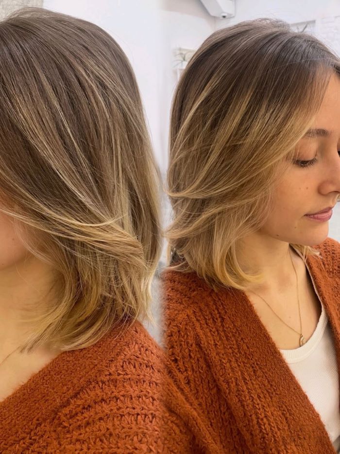 Collarbone Lob with Soft Waves