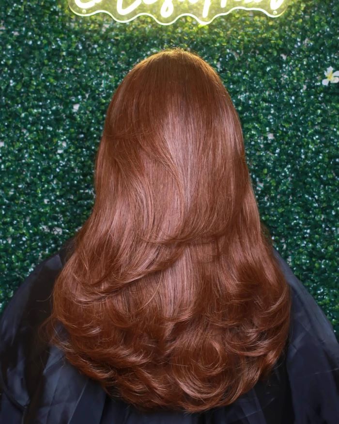 Long Hair with Angled Layers