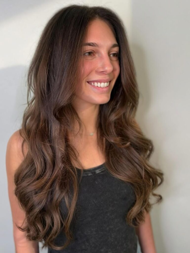 Long Layered Cut for Weight Control