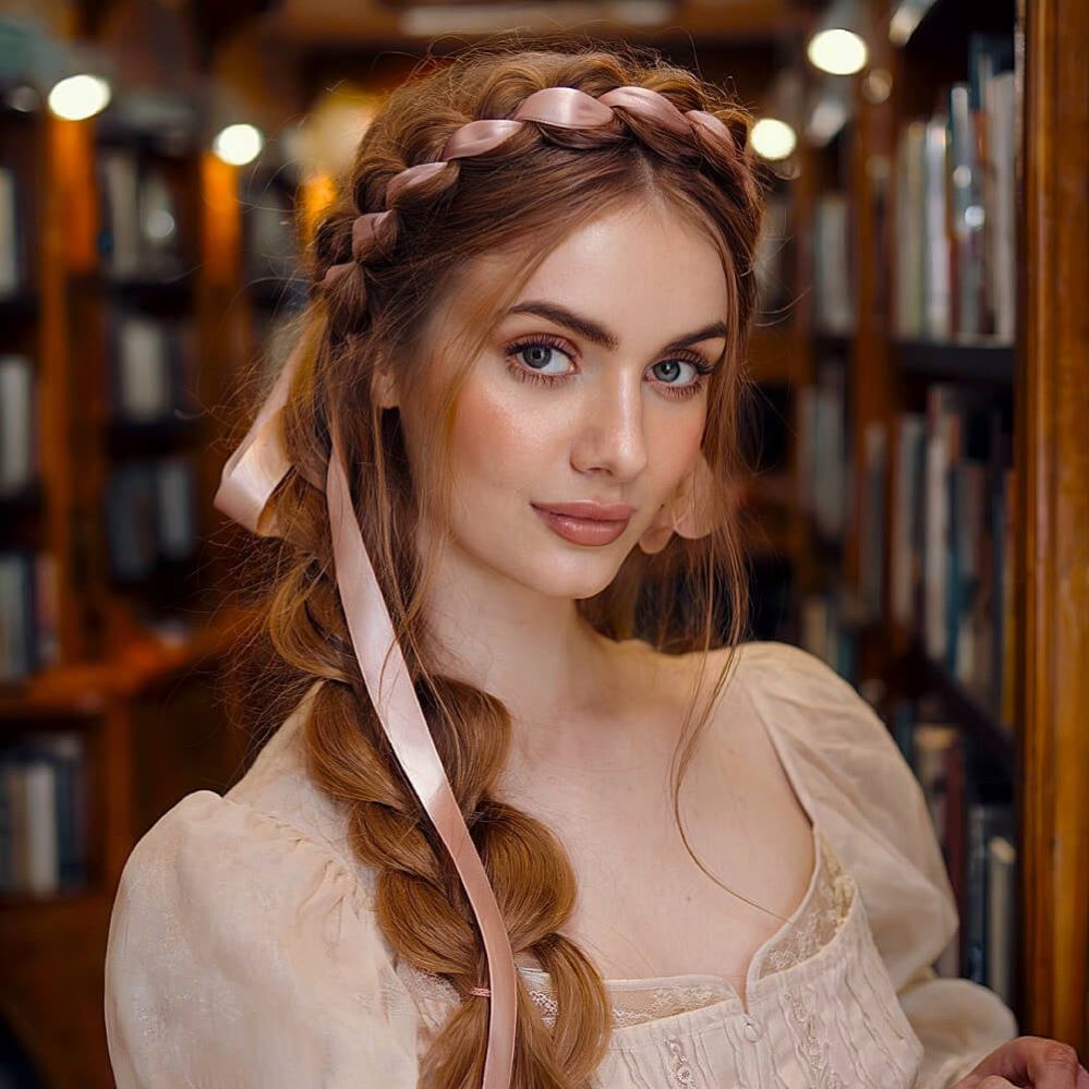 Long Layers with Braided Styling Option