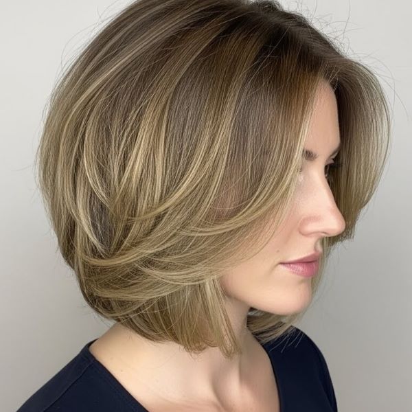 Rounded Bob with Soft Layers