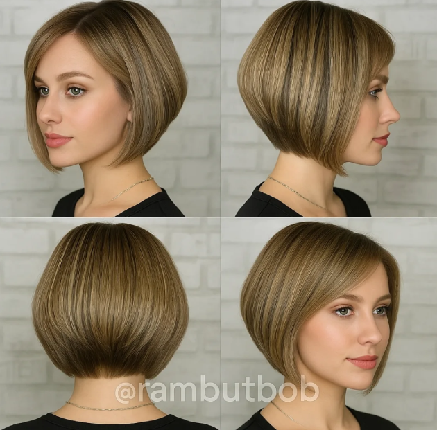 Short Angled Bob