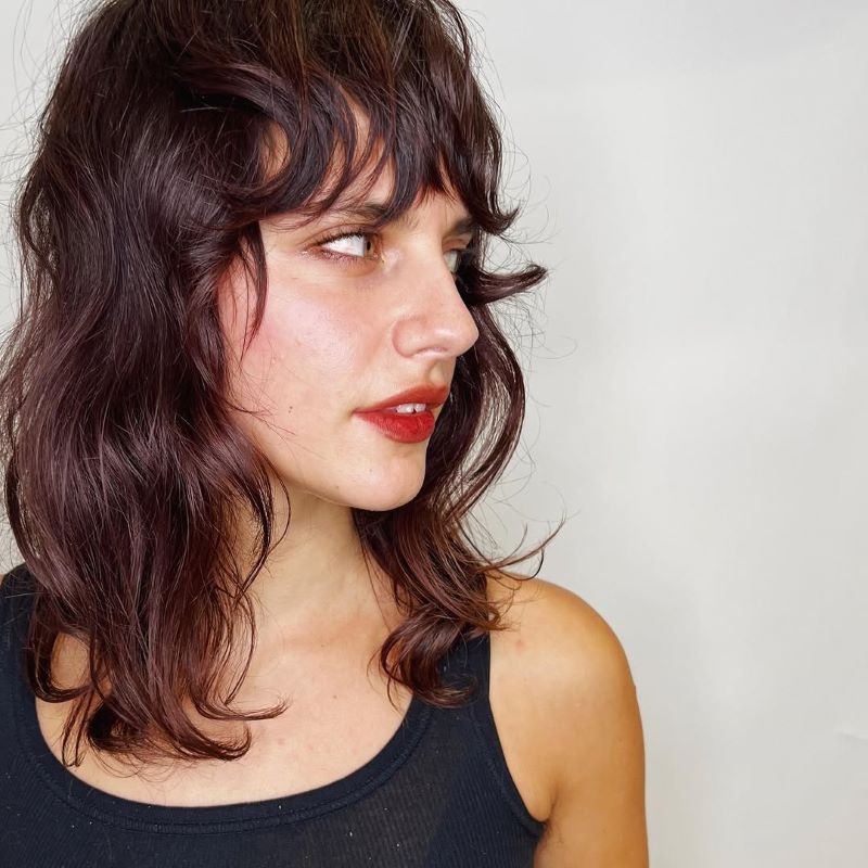 Shoulder-Length Shag Cut
