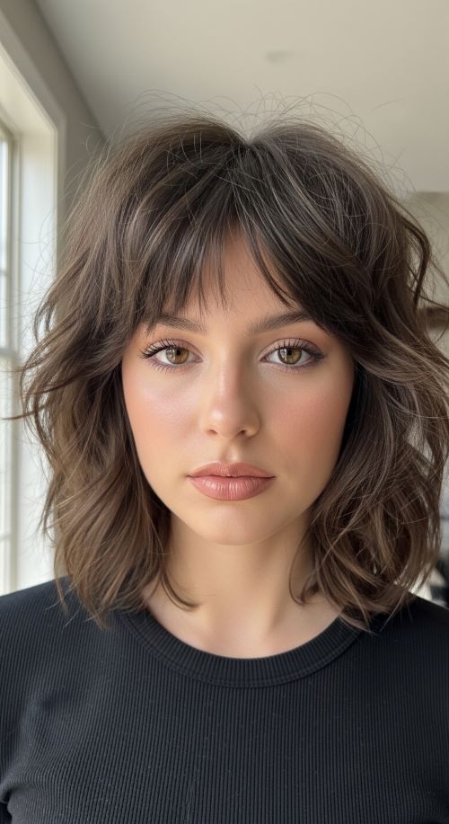 Shoulder-Length Shag with Texture