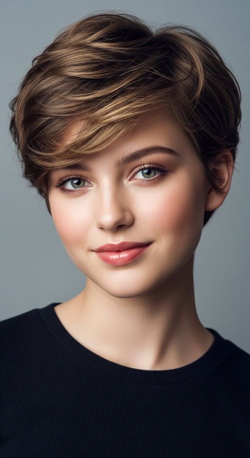 Textured Pixie for Thick Waves