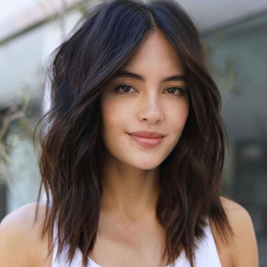 Tousled Mid-Length Cut