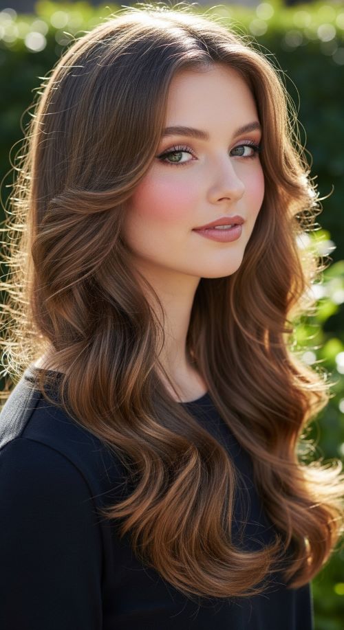 V-Cut Layers for Long Hair