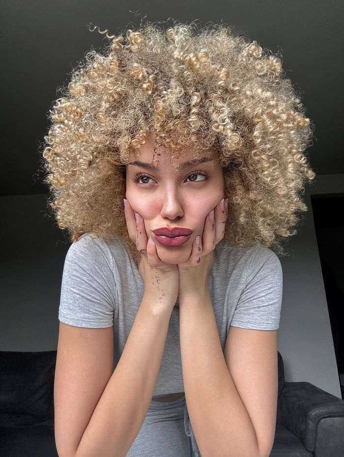 Curly Short Afro