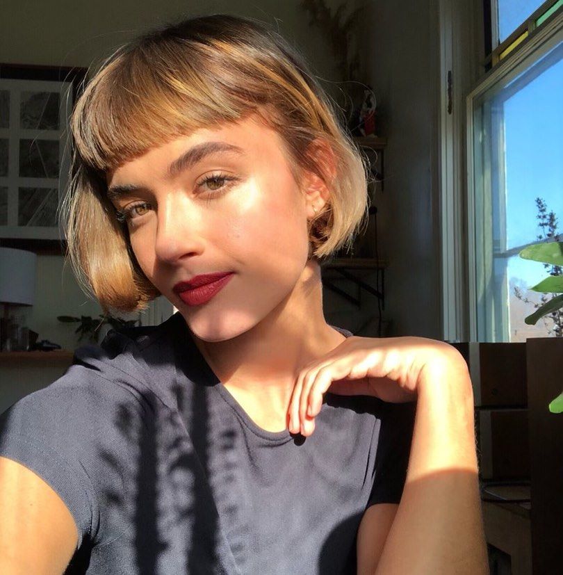 French Girl Short Bob with Fringe