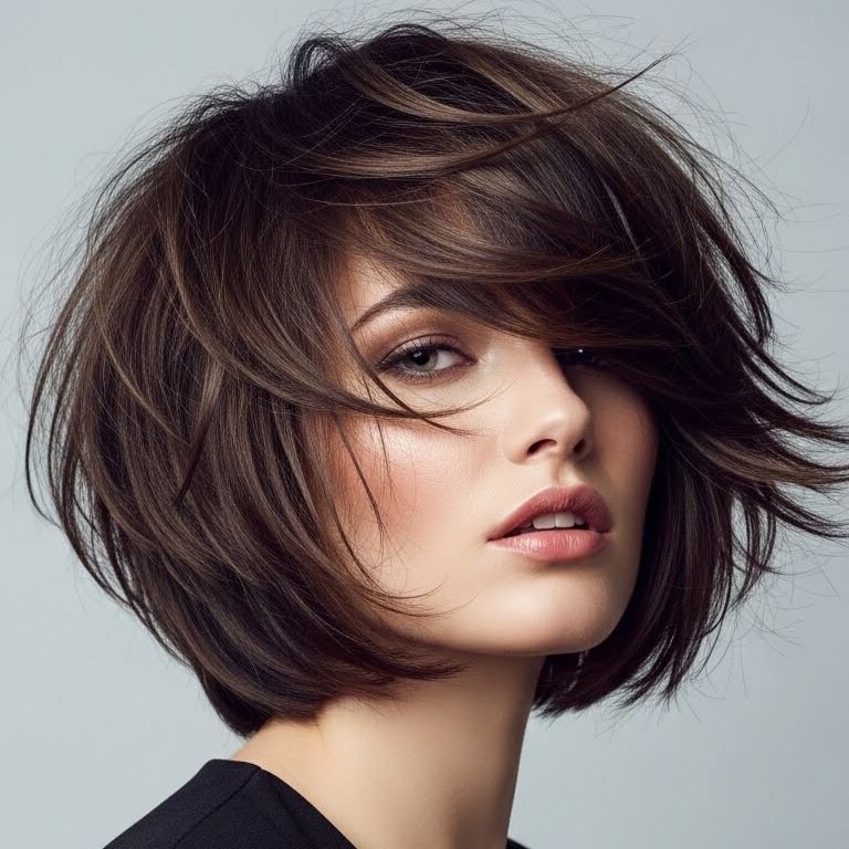Sleek Side-Part Bob
