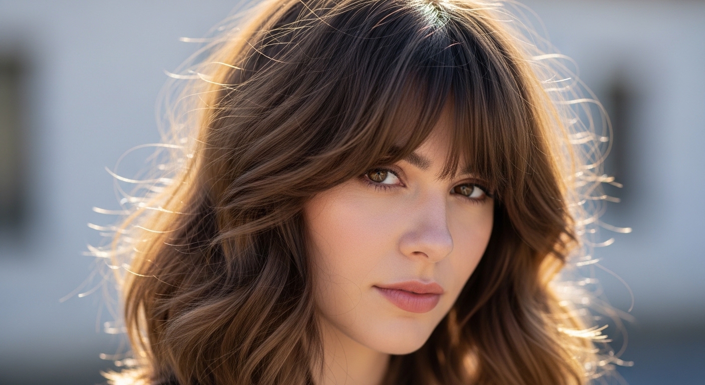 17 Curtain Bangs for Thick Wavy Hair That Look Soft and Trendy
